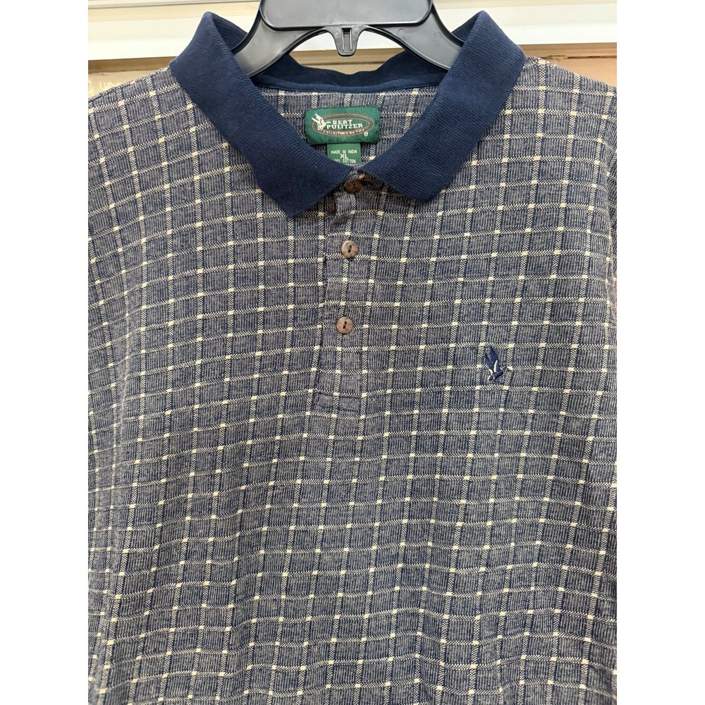 vtg bert pulitzer print golf‎ polo xl